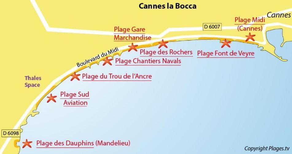 #Cannes Boccacabana Beach, Seafront, In Resid Pierre&Vacances 3 Stars Zewnętrze zdjęcie
